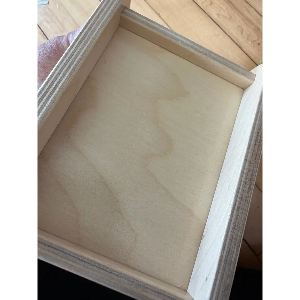 Monti Kids motor planning wooden yellow‎ box with drawer and yellow knit ball